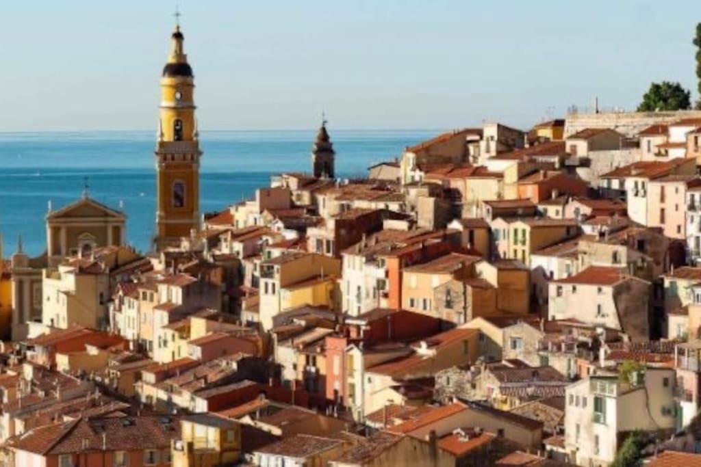 Magnifique T2 Proche Mer Et Ville Refait A Neuf Avec Terrasse Menton Dış mekan fotoğraf